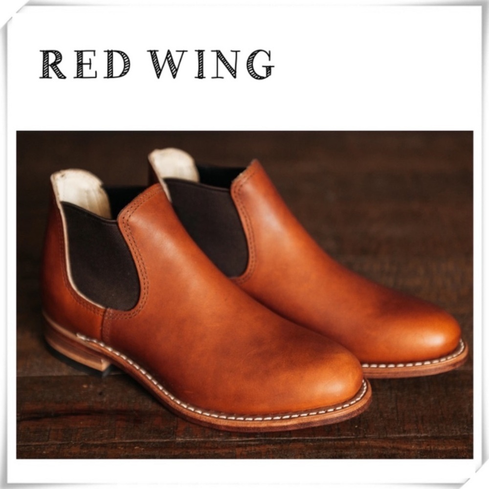 Red Wing Heritage Carol Ankle Bootie in Camel Tan Brown